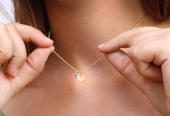 Short Necklace custom Necklace birthstone Necklaces for Women turquoise Pendant Necklace cute Necklace necklace Gold gifts for Women Etsy