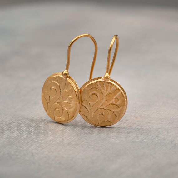 Italian Gold Euro-Look Coin Drop Earrings in 14k Gold-Plated Sterling  Silver - Macy's