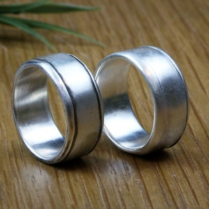 Custom Engraved Ring,Silver Rings for Men,Band Rings,Custom Wedding Ring,Thick Ring,Handmade Rings,Wedding Rings for Men,Mens Rings
