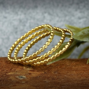 Dainty Gold Ring Set: Stackable Women&#39;s Jewelry