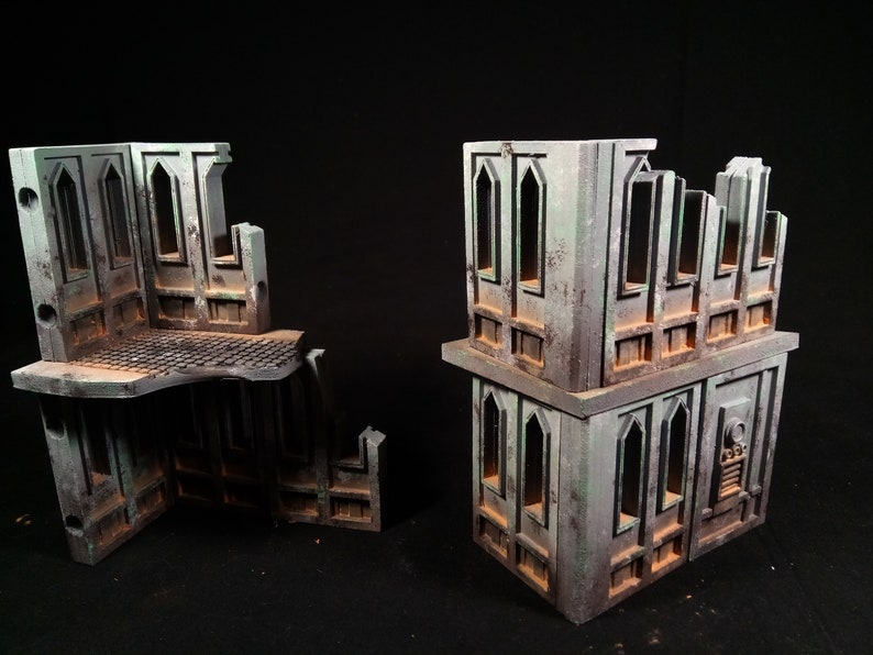 3D Printable Tabletop Terrain: Cathedral Walls Scenery .STL | Etsy