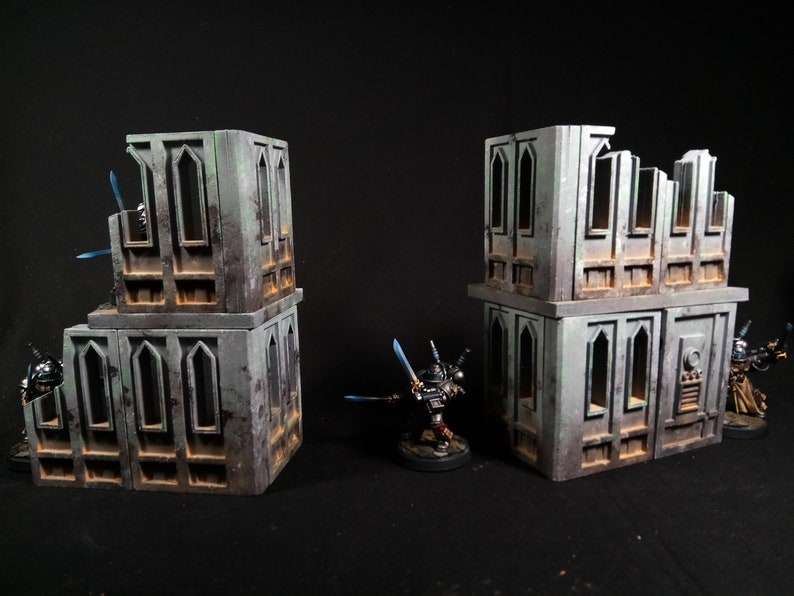 3D Printable Tabletop Terrain: Cathedral Walls Scenery .STL - Etsy