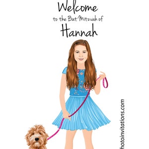 CUSTOM ILLUSTRATED Bar Mitzvah, Bat Mitzvah