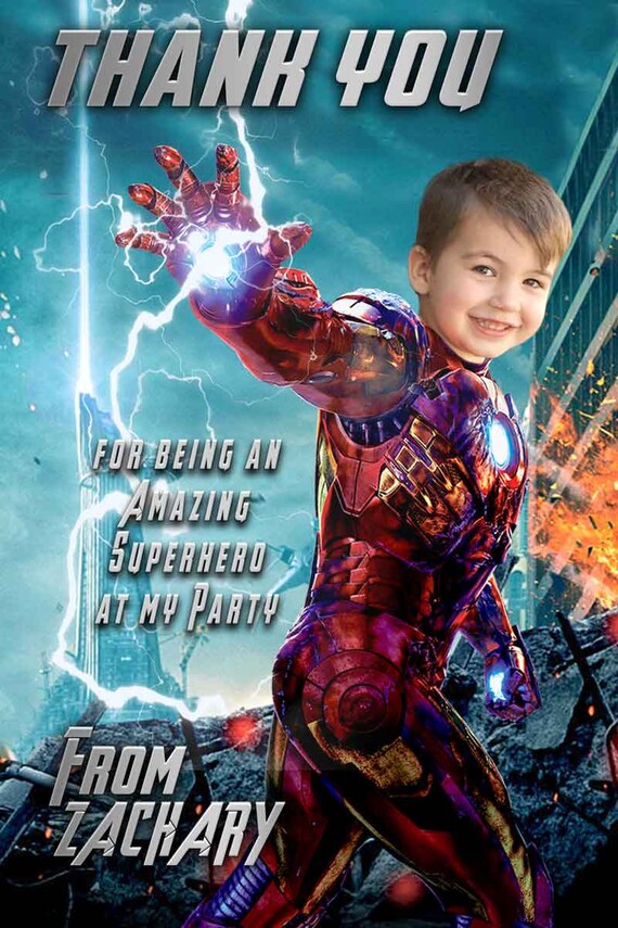 Iron Man Birthday Invitation Ironman Invite Parodie Etsy