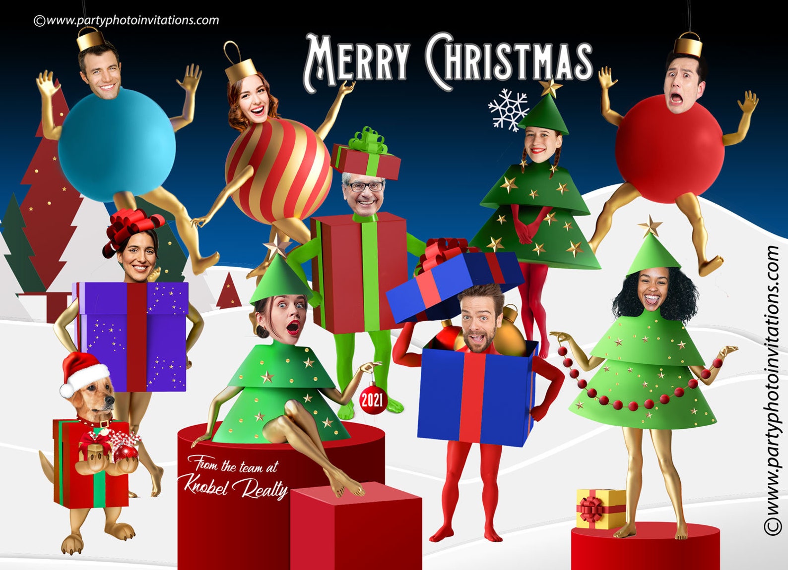 Funny Company Christmas Cards 