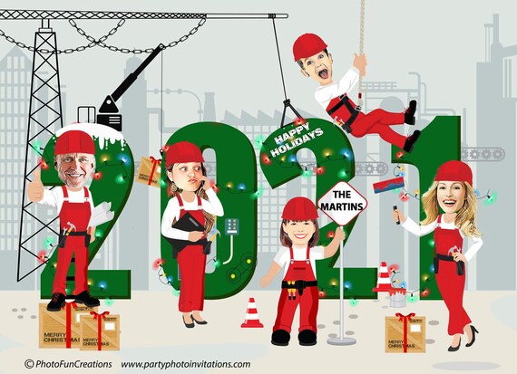 Funny Family Year Holiday Card Photo Christmas Card Custom Etsy