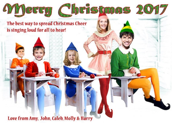 buddy the elf christmas card elf the movie christmas card