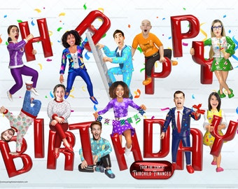 Custom Group Birthday Card: Funny Company Card (Digital File)