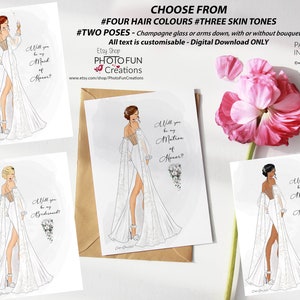 Will you be my bridesmaid?|Matron of honor| Bridal gift |Bridesmaid gift| bridal party| Bridal fashion| Maid of Honour