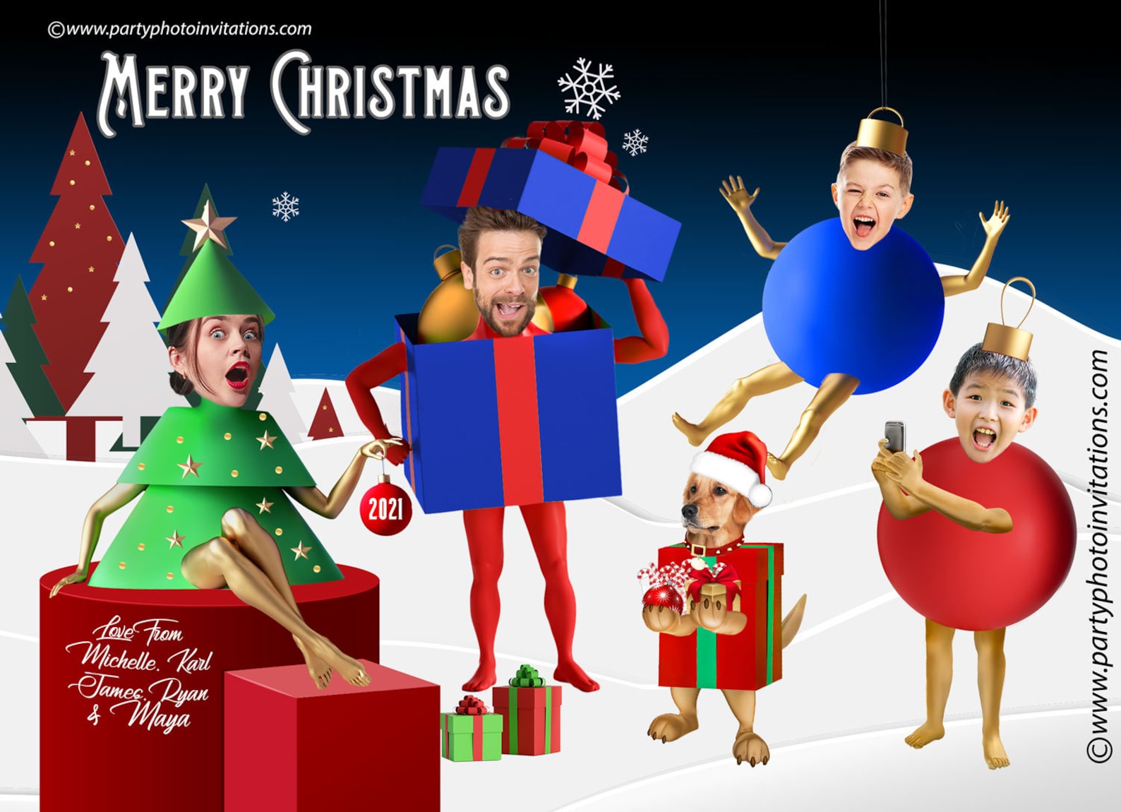 Funny Company Christmas Cards 