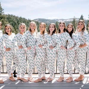 Bridesmaid Pajamas, Cozy Long Pajama Set, Bridesmaid Gift, Bridal Party  Gift, Champagne Gift, Sorority Pajama, Winter PJ champ PJ Set 