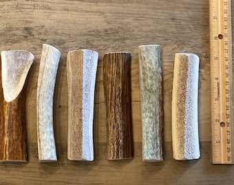 6 Pack Split Elk Premium Antler Dog Chews **Oregon Antler Works**