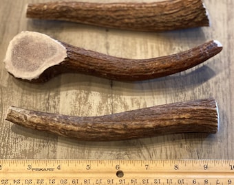 3 Pack Large Elk/Deer Premium Antler Dog Chews **Oregon Antler Works**
