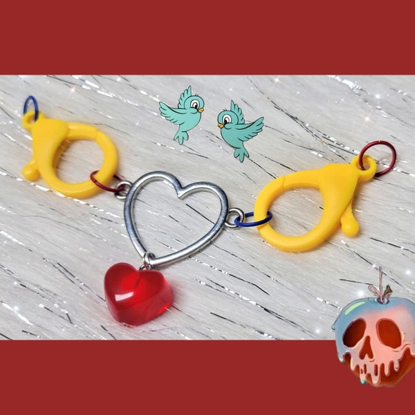 Snow White Inspired Heart O-Ring Chain Necklace - Disney Collection