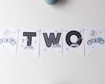 Second birthday bunting, Racing theme First birthday party, Two bunting, Two fast to furious