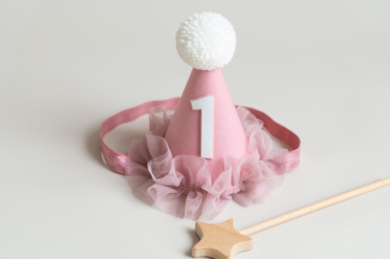 Dusky Rose Pink Baby Girl Birthday Dress, Cake Smash Outfit, First Birthday Tutu bild 2