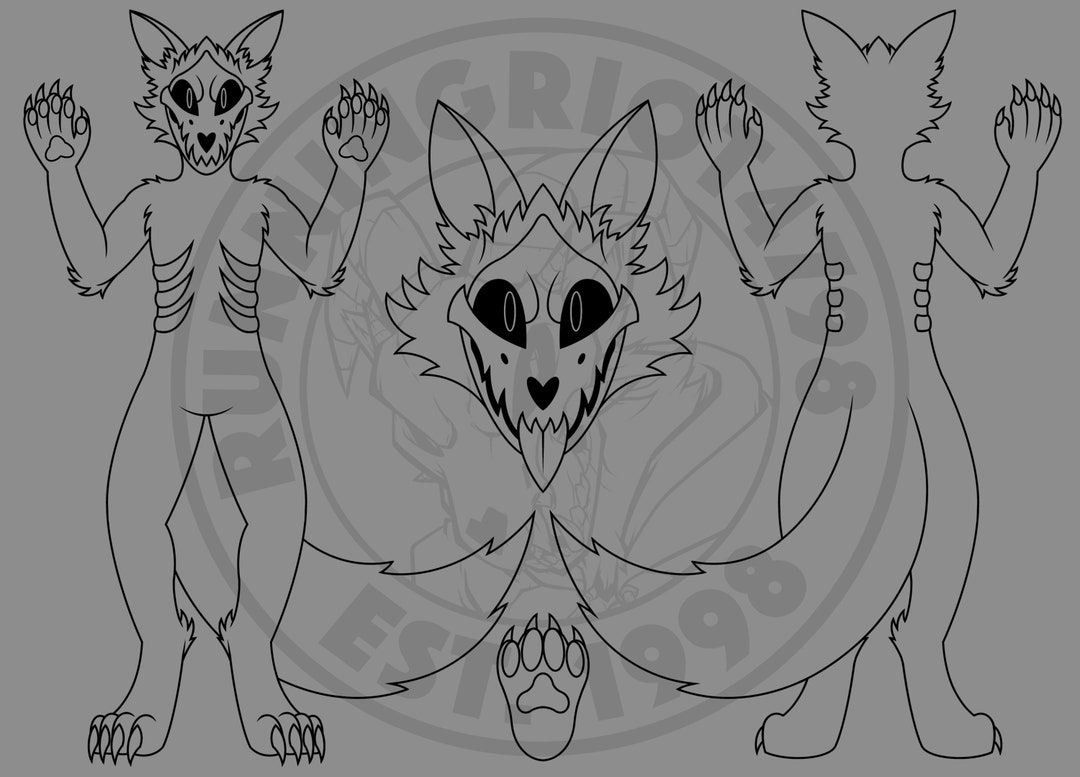 Skulldog Reference Sheet Base - Etsy