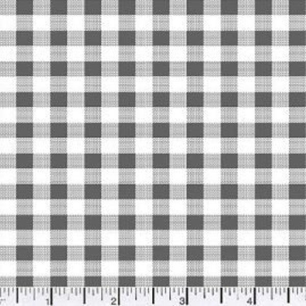 Gingham - Gray  SHIPS FAST free shipping availablered Cotton Fabric low price lilac gingham  Cotton fabric by the yard PRINTED gingham