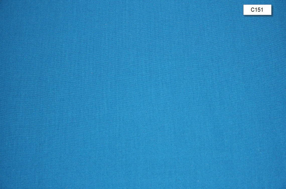 Turquoise Solid Print Rayon Fabric Straight Top