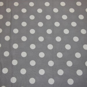 3/4&quot; Gray Polka Dot Cotton  Fabric Store low price cotton fabric free shipping available  Cotton fabric by the yard - SHIPS FAST