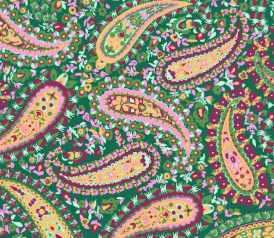 Perfect Paisley Cotton Quilting Fabric Store Hunter Green Paisley Low