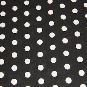 1/2&quot; Black Polka Dot  Cotton Fabric low price cotton fabric free shipping available Cotton fabric by yard fat quarter- SHIPS FAST