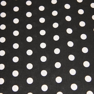 1/2" Black Polka Dot  Cotton Fabric low price cotton fabric free shipping available Cotton fabric by yard fat quarter- SHIPS FAST