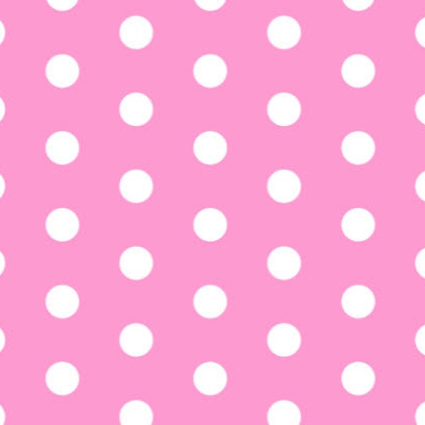 1/2 Light Pink Polka dot Cotton Fabric  Polka dot Cotton fabric for quilting sewing crafts clothing fabric store free shipping available