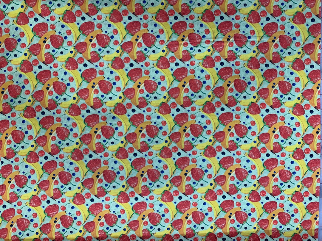 Fruit Toss Cotton Fabric Fabric Store Low Price Cotton Fabric Etsy