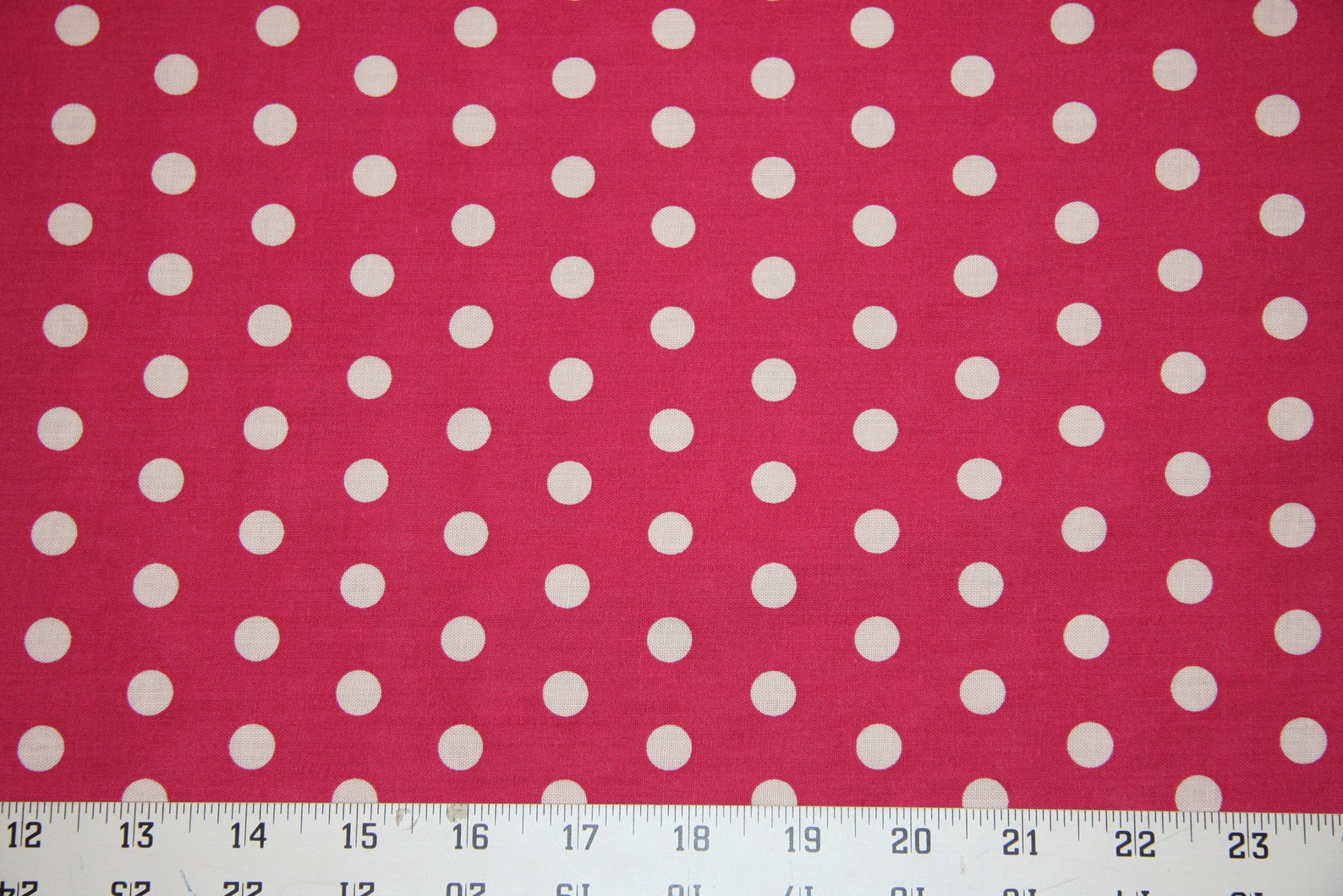 1/2 Hot Pink Polka Dot Cotton Fabric White Polka Dot on Etsy