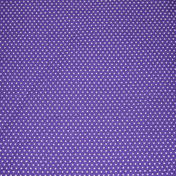 Purple Pin Dots Cotton Fabric SHIPS FAST Pin Polka dot Cotton fabric quilting sewing crafts free shipping available