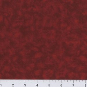 May include: A solid red fabric with a subtle marbled pattern. The fabric has a smooth texture and a rich, deep red colour.