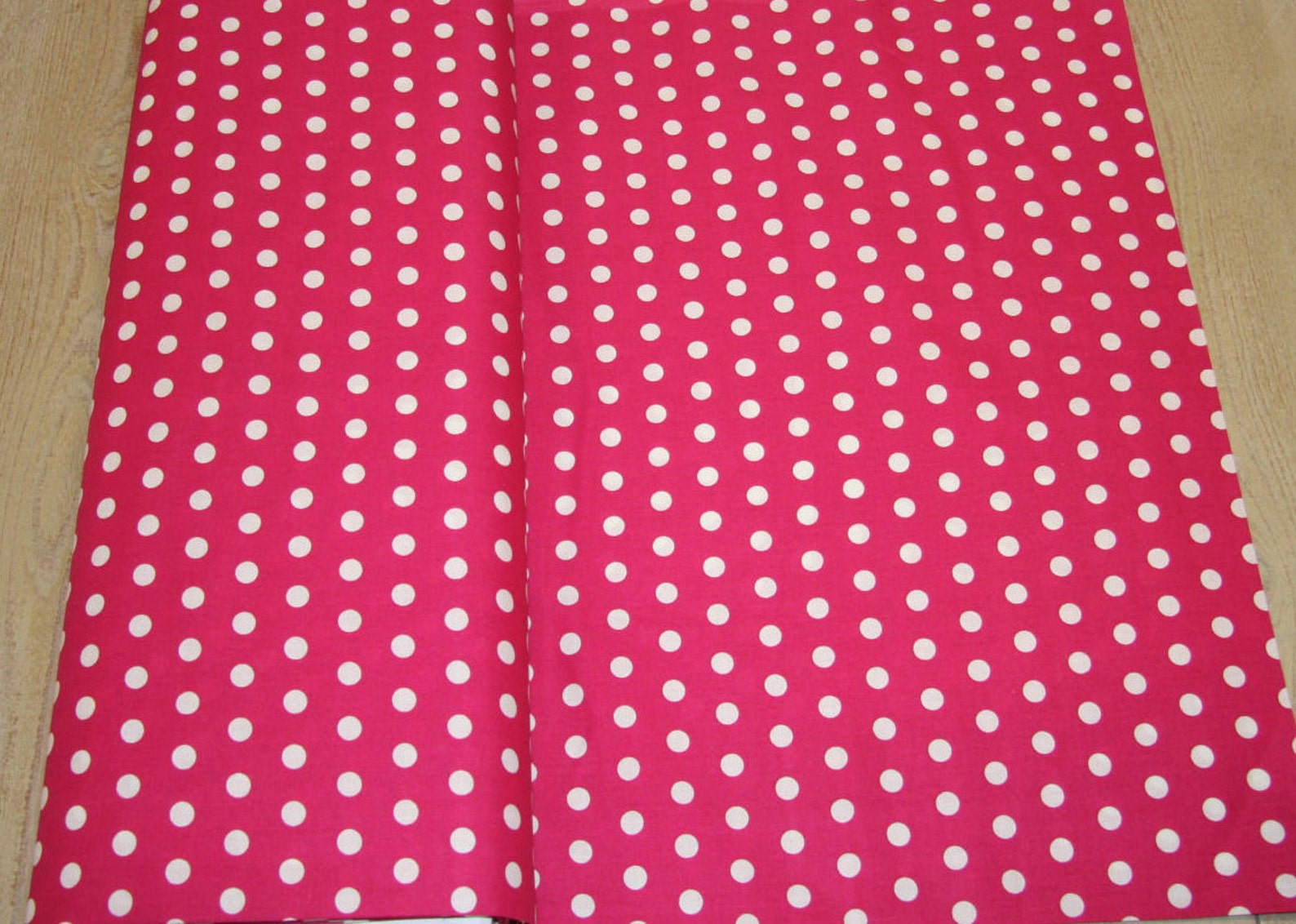 1/2 Hot Pink Polka Dot Cotton Fabric White Polka Dot on Etsy