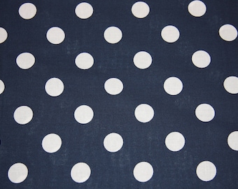 Tessuto di cotone a pois blu navy da 3/4" SPEDIZIONE RAPIDA Tessuto di cotone a pois per trapuntatura, cucito, artigianato, abbigliamento, negozio di tessuti, spedizione gratuita disponibile