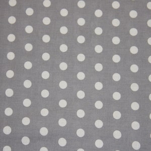 1/2 tissu en coton gris à pois SHIPS FAST tissu en coton à pois pour courtepointe couture artisanat vêtements magasin de tissus livraison gratuite disponible