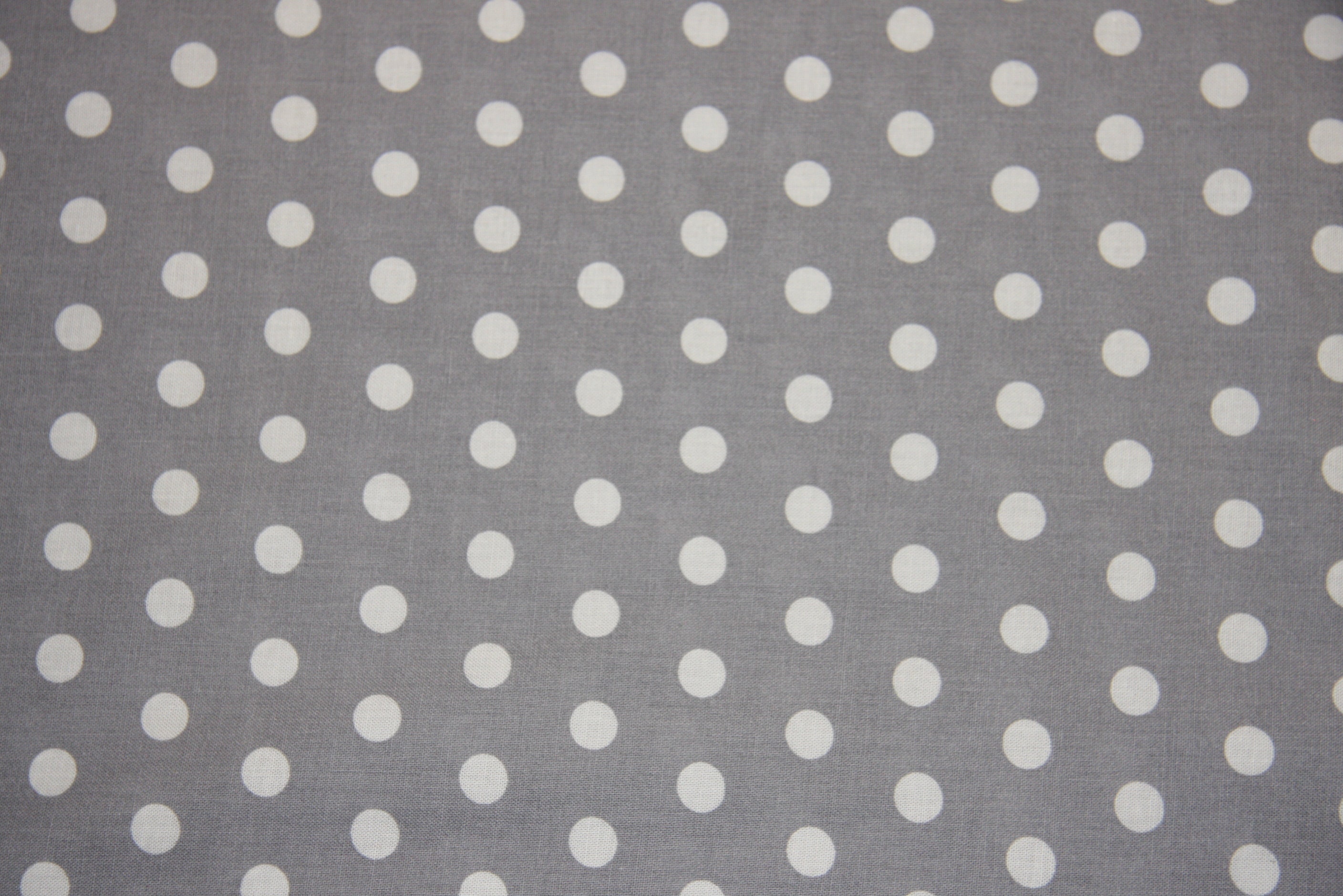 1/2 Gray Polka Dot Cotton Fabric SHIPS FAST Polka Dot Cotton Etsy