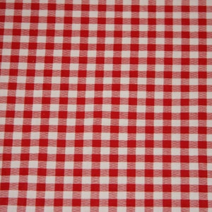 Gingham - Red  SHIPS FAST free shipping availablered Cotton Fabric low price red gingham  Cotton fabric by the yard PRINTED gingham