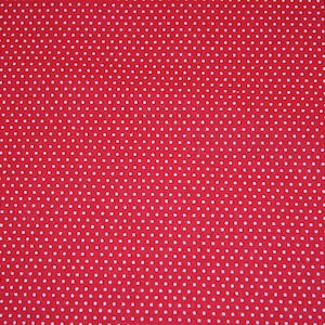 Red Pin Dots Cotton Fabric SHIPS FAST Pin Polka dot Cotton fabric quilting sewing crafts clothing fabric store free shipping available