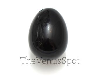 Black Obsidian Yoni Eggs - Certified Gemstones - Kegel Exercisers - Sacred Meditation - Womb Wellness - Yoga - Chakra Balance