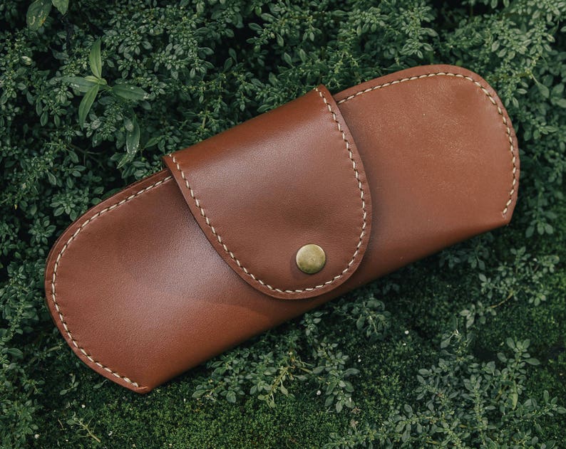 Leather Sunglasses Case Template Pattern PDF Leather Crafting PDF