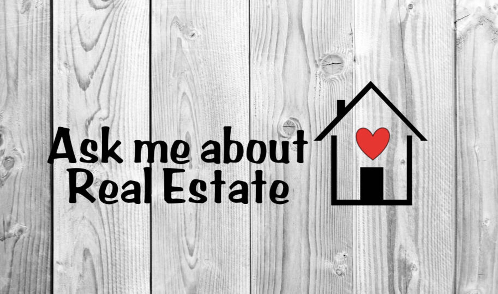 Ask Me About Real Estate car decal Realtor DecalRealtor Etsy