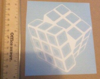 rubiks cube vinyl etsy