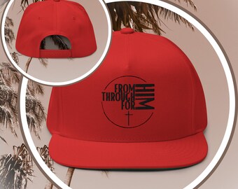 Christian Hat - Flat Bill - High-Profile Fit - Embroidered Black FromHIM