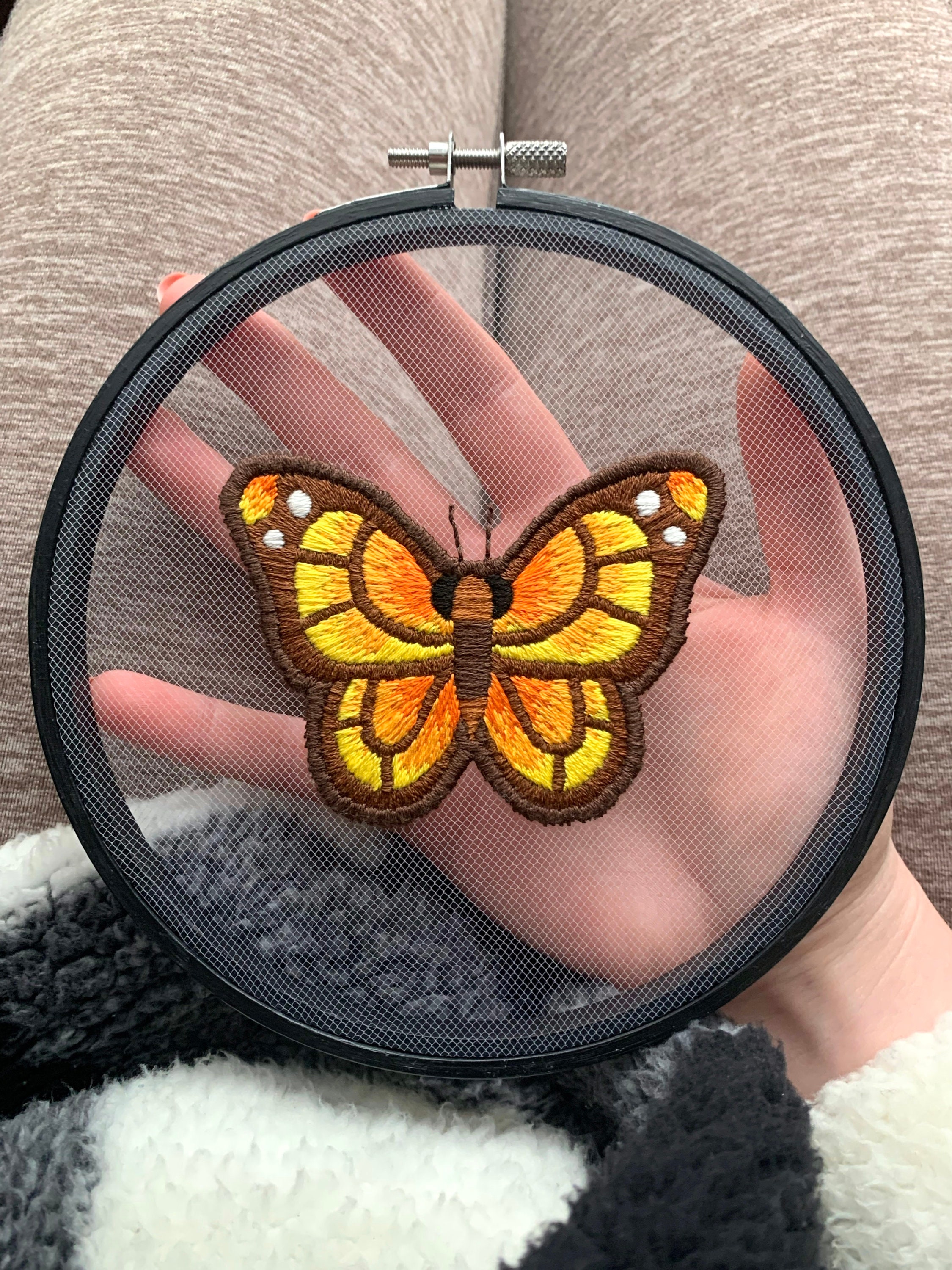 Embroidery Kit Transparent 6 Morpho or Monarch Butterfly Etsy