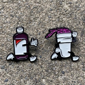 Pint chasing Doublecup Soft Enamel Pin Set for (hats, bags, vest, jackets, beanies, lanyards, etc.)