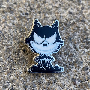 Hard Enamel Pin (silver/black) for (hats, bags, vest, jackets, beanies, lanyards, etc.)