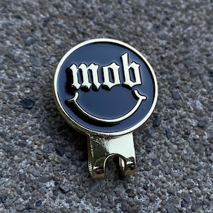 MOB Clip/Blip (gold) for (hats, hat brim, bags, vest, jackets, beanies, lanyards, etc.)
