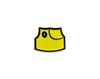 Yellow Spray Can Cap Soft Enamel Pin, 1 Inch