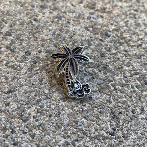 Vibes Soft Enamel Pin for (hats, bags, vest, jackets, beanies, lanyards, etc.) (silver/black)