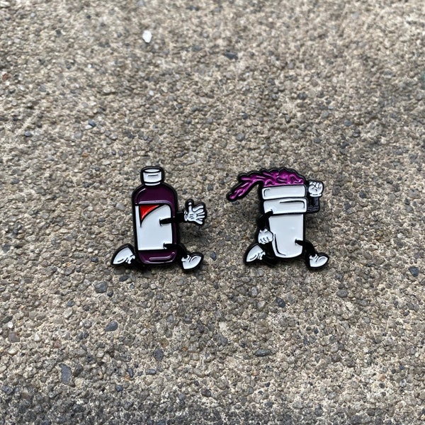 Pint chasing Doublecup Soft Enamel Pin Set for (hats, bags, vest, jackets, beanies, lanyards, etc.)